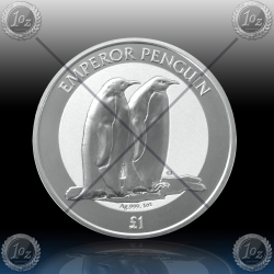 1oz BRITISH ANTARCTIC TERRITORY 1 POUND 2023 * BU